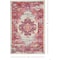 Homeroots 2 x 3 ft. Ivory & Fuchsia Distressed Scatter Area Rug 385319 - alternate 7